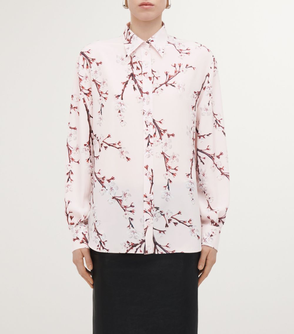 Alexander McQueen Alexander Mcqueen Silk Cherry Blossom Shirt