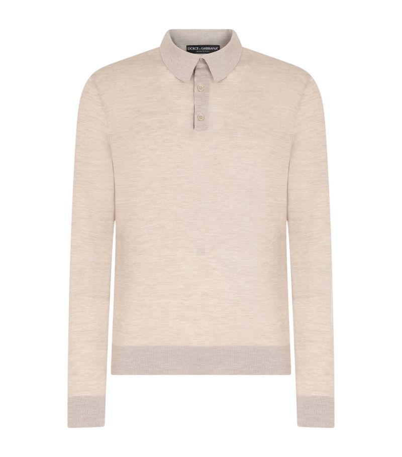 Dolce & Gabbana Dolce & Gabbana Cashmere Polo-Style Sweater