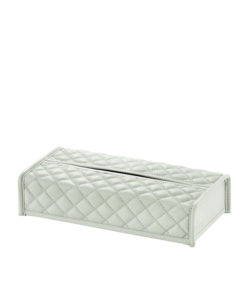 Riviere Riviere Leather Elba Diamonds Tissue Box