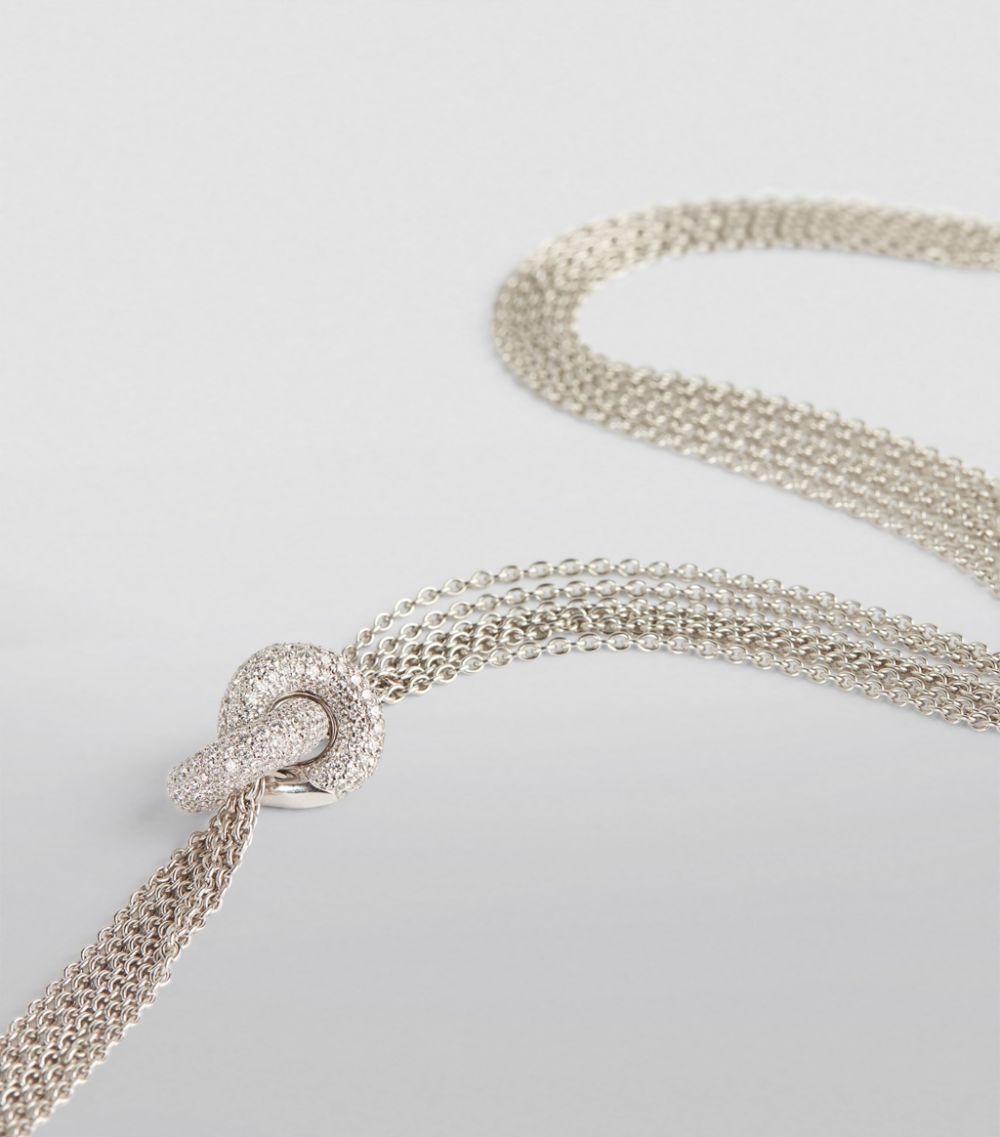 Engelbert Engelbert White Gold And Diamond The Legacy Knot Necklace