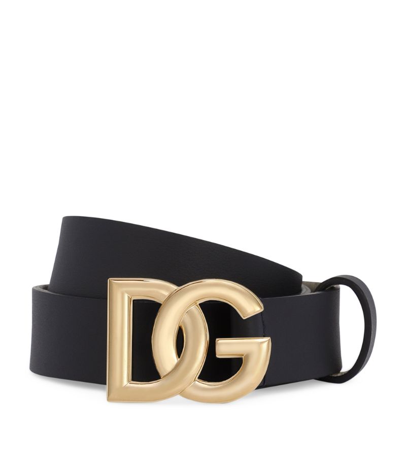 Dolce & Gabbana Dolce & Gabbana Kids Leather Logo Belt