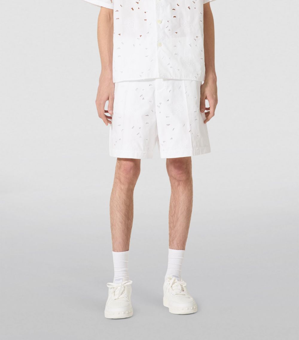 VALENTINO GARAVANI Valentino Garavani Cotton-Blend Bermuda Shorts