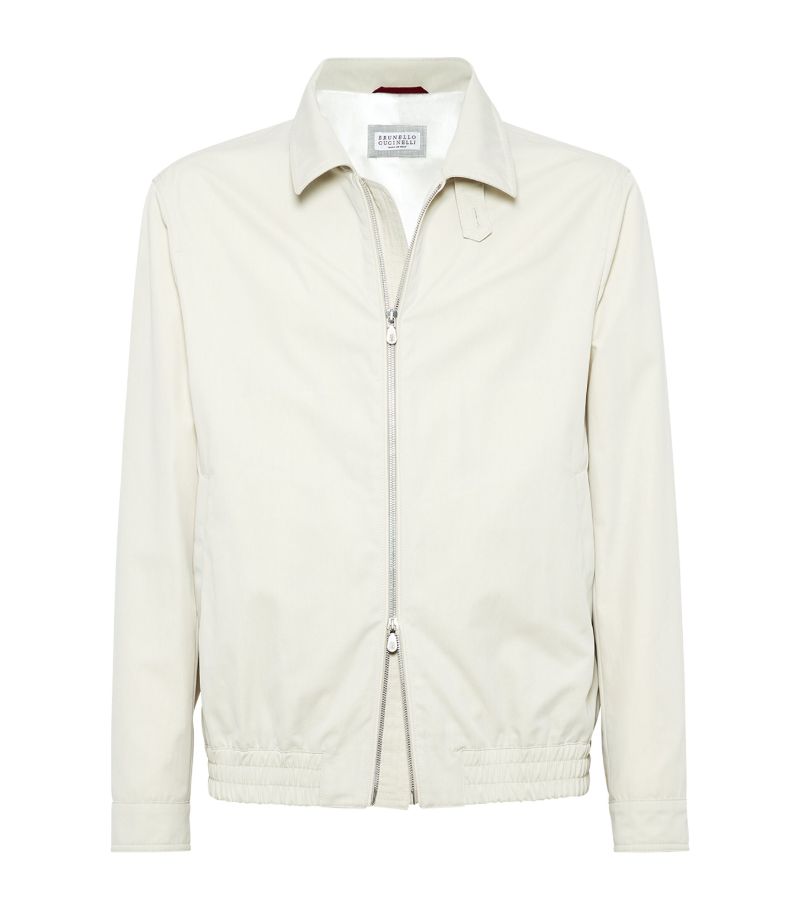 Brunello Cucinelli Brunello Cucinelli Gabardine Water-Resistant Bomber Jacket