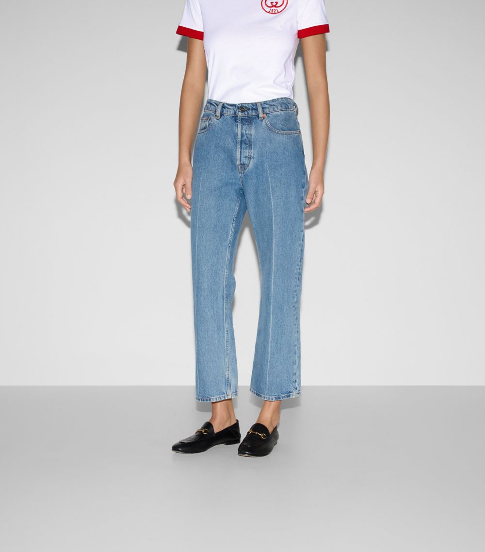 Gucci Gucci Cropped Low-Rise Straight Jeans