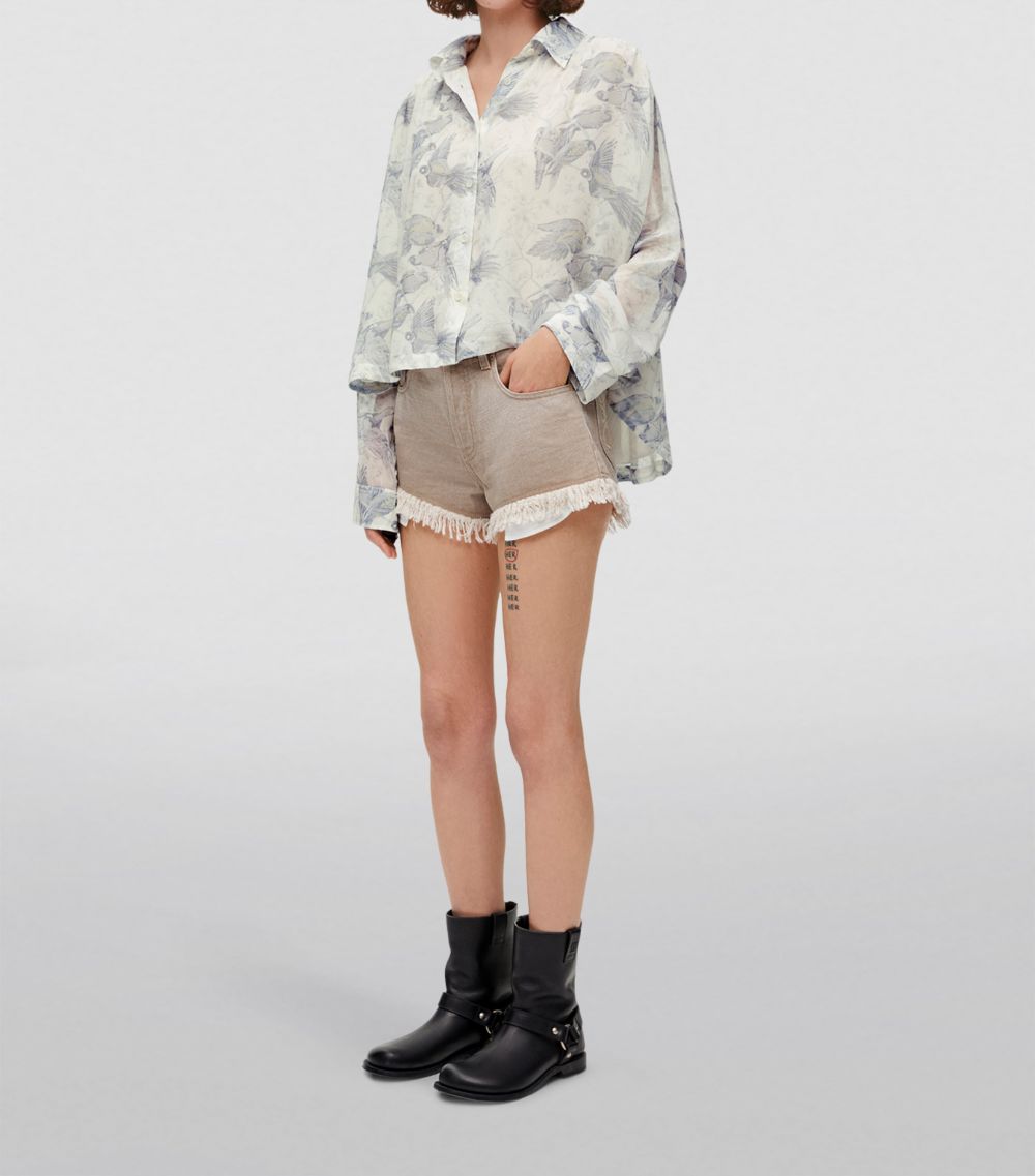 Loewe Loewe X Paula'S Ibiza Bird Print Trapeze Shirt