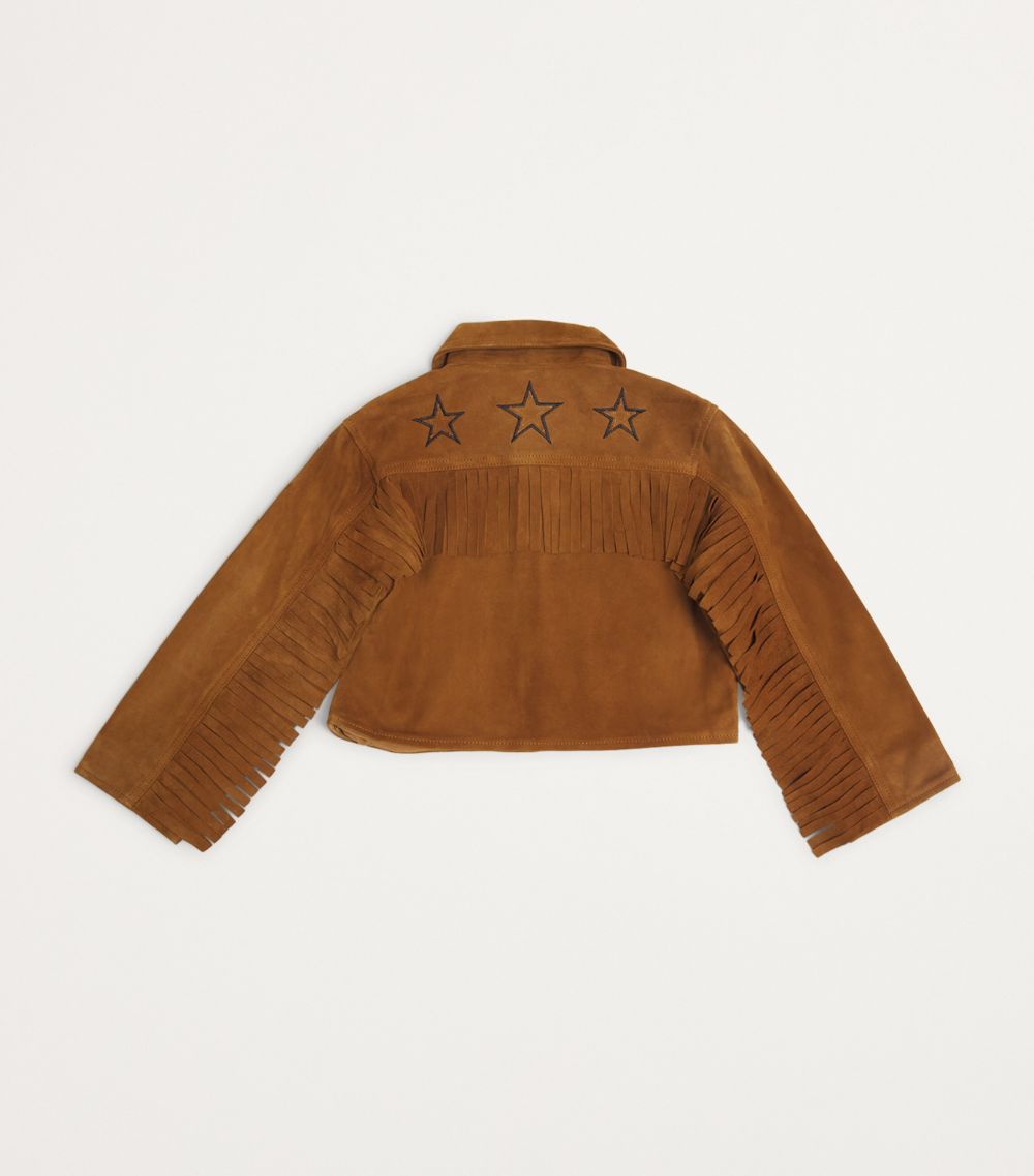  Dl1961 Kids Suede Embroidered Manning Jacket