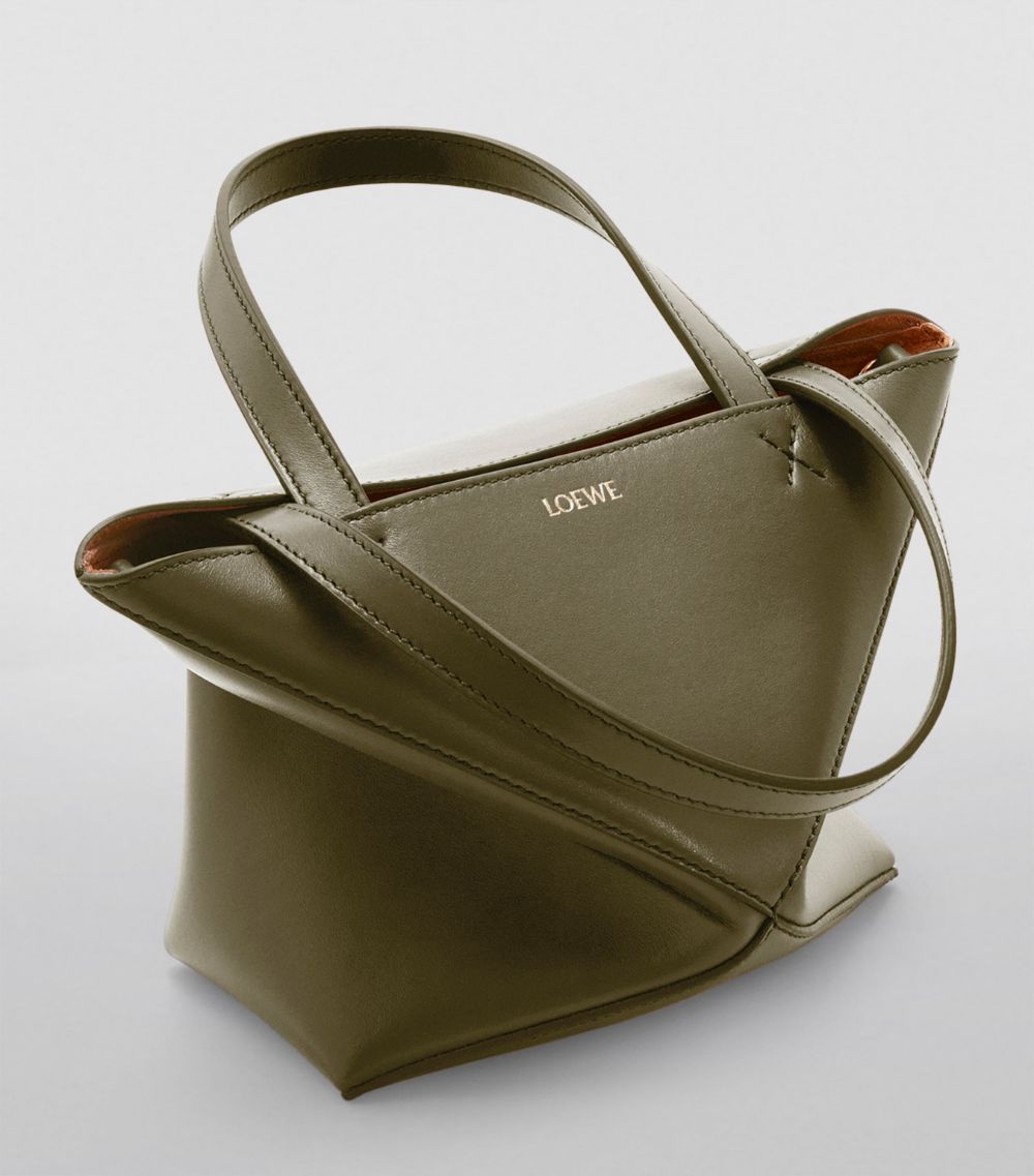 Loewe Loewe Mini Leather Puzzle Fold Tote Bag