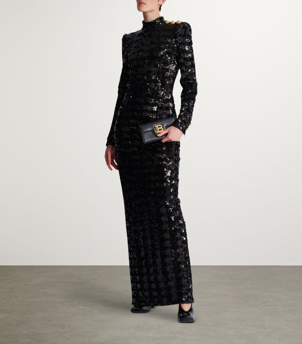 Balmain Balmain Sequinned Maxi Dress