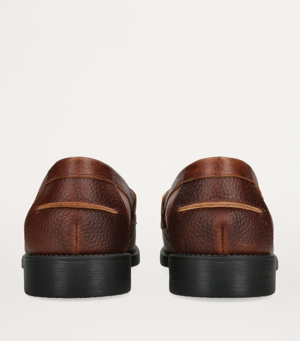  Duke & Dexter Leather Wilde Pebble Loafers