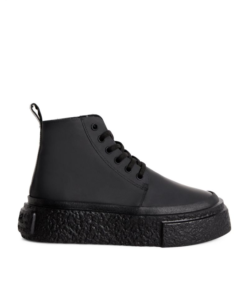 MM6 Maison Margiela Mm6 Maison Margiela Leather High-Top Sneakers