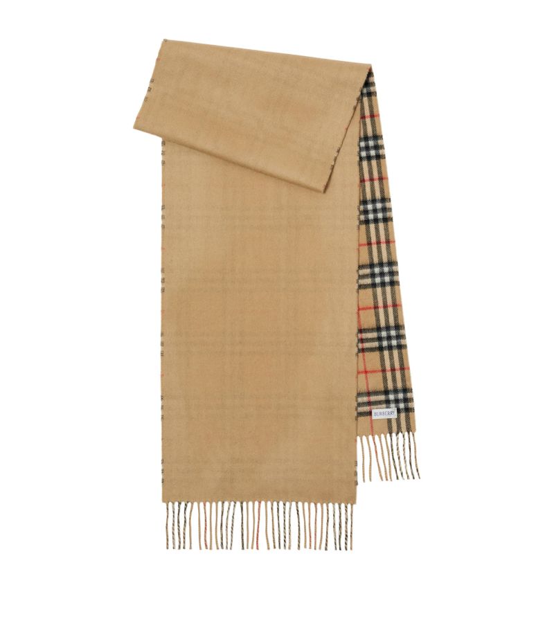 Burberry Burberry Cashmere Reversible Check Scarf