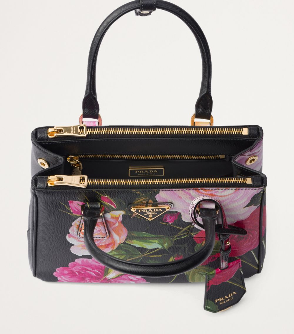 Prada Prada Saffiano Leather Floral Galleria Bag