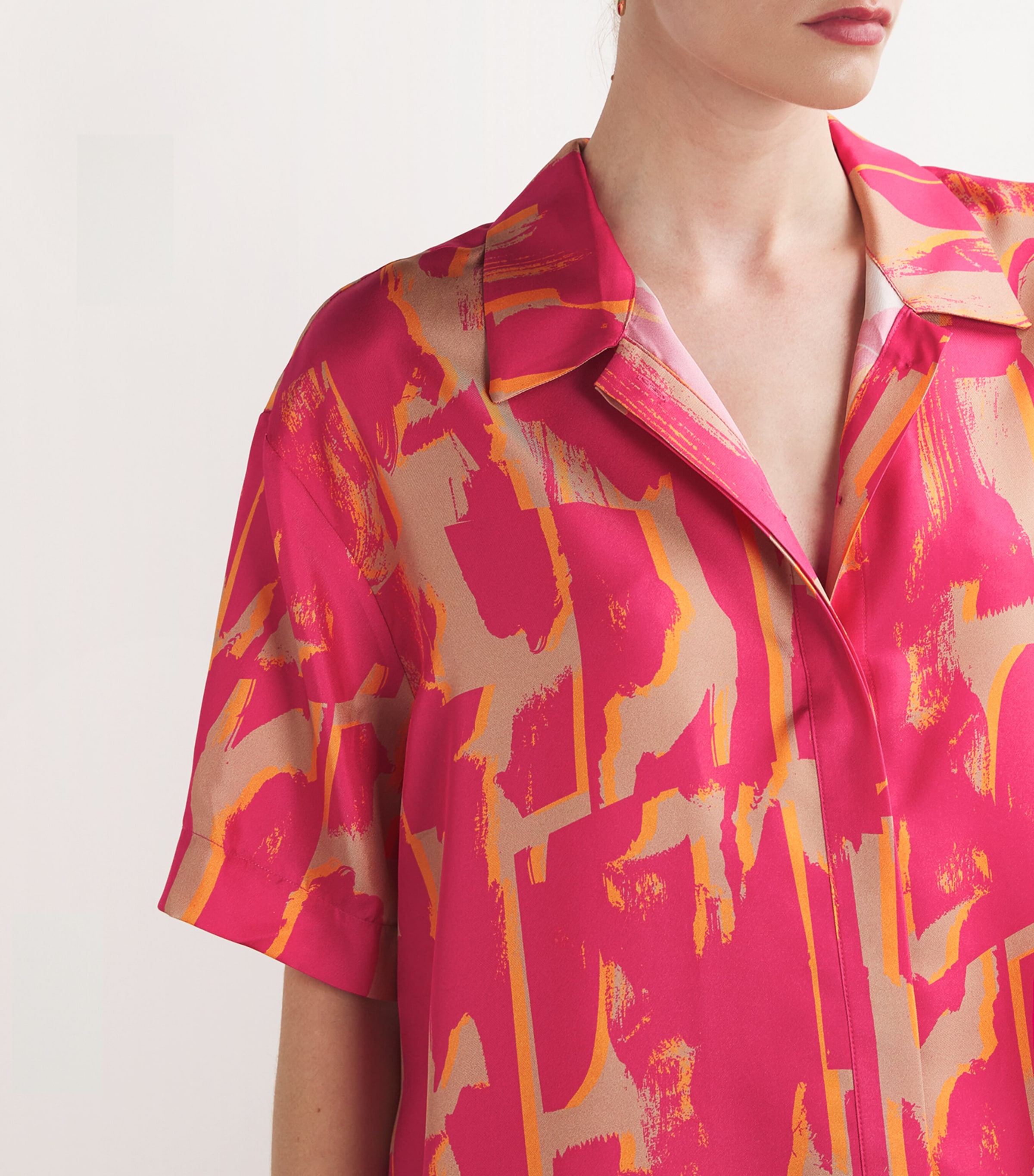 Asceno Asceno Silk Montauk Pyjama Shirt