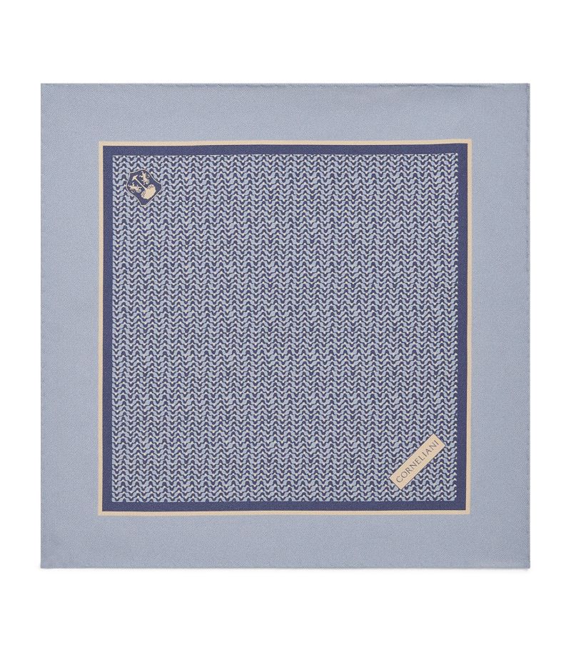 Corneliani Corneliani Silk Jacquard Pocket Square