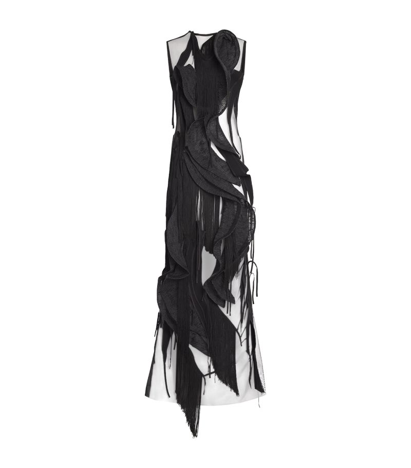 Maticevski Maticevski Fringe-Trim Hedone Gown