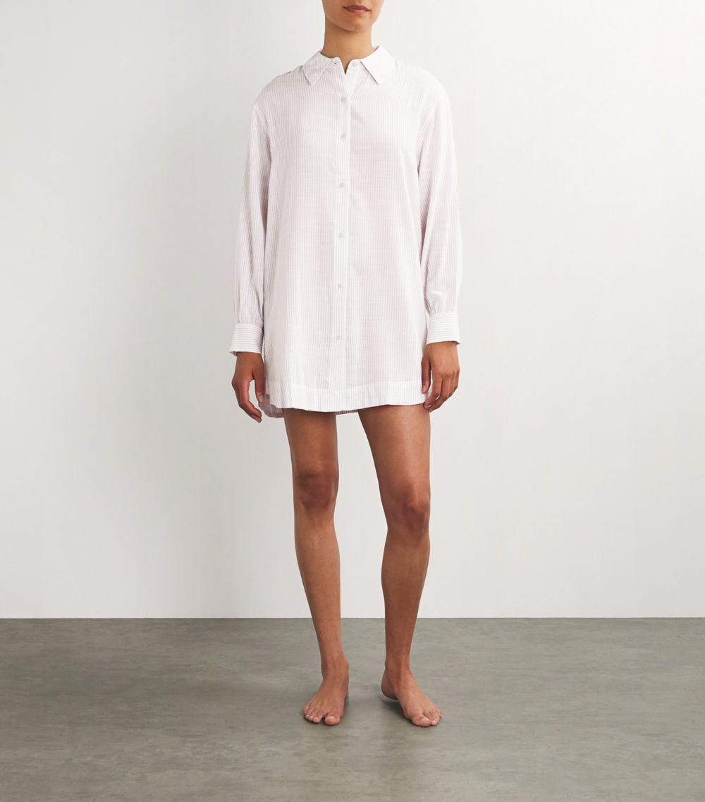 Eberjey Eberjey Cotton-Blend Nautico Nightshirt