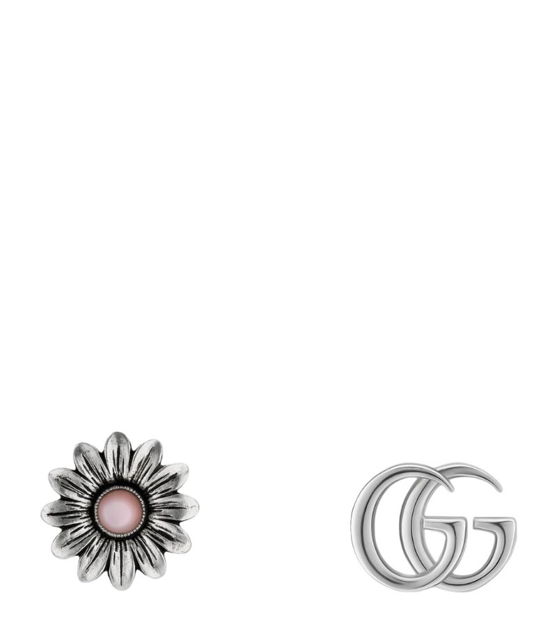 Gucci Gucci Double G Flower Stud Earrings