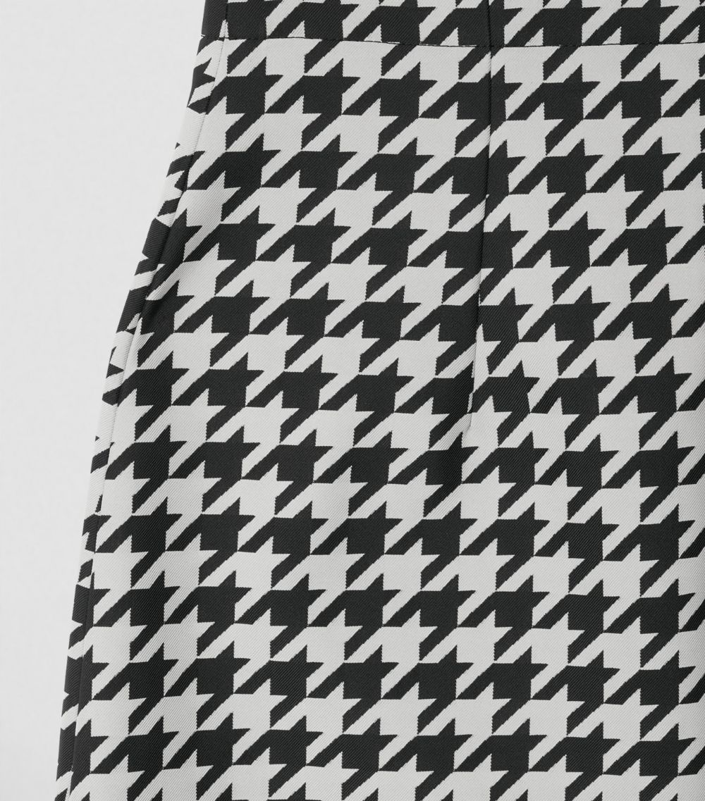 Burberry Burberry Houndstooth Midi Skirt