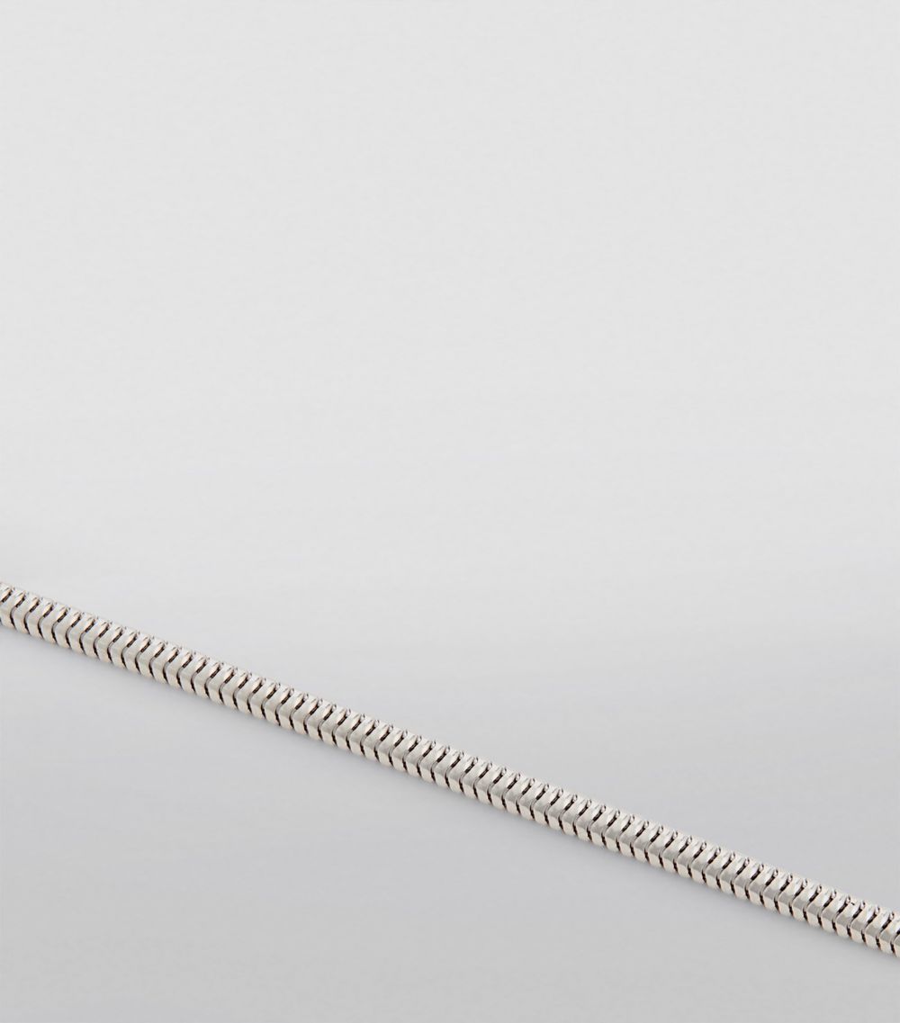 Tateossian Tateossian Rhodium-Plated Sterling Silver Serpente Bracelet