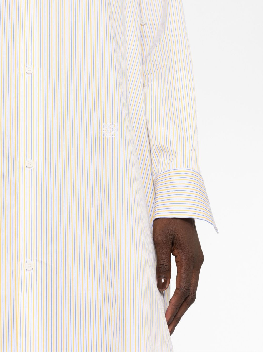 Loewe LOEWE- Striped Cotton Shirt Dress