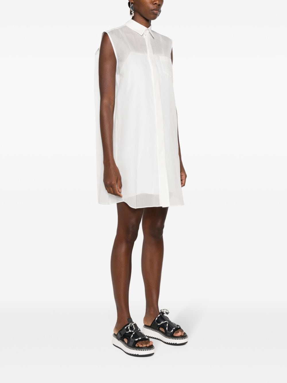 Sacai SACAI- Cotton Blend Chemisier Dress