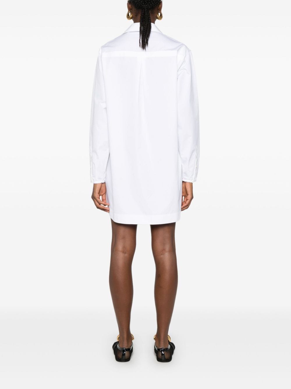 Alaïa ALAÏA- Cotton Chemisier Mini Dress