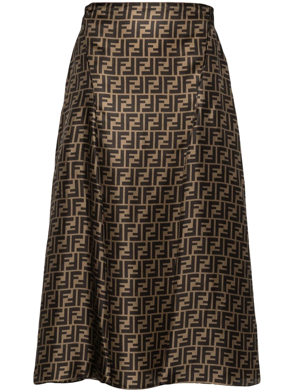 FENDI FENDI- Ff Silk Skirt