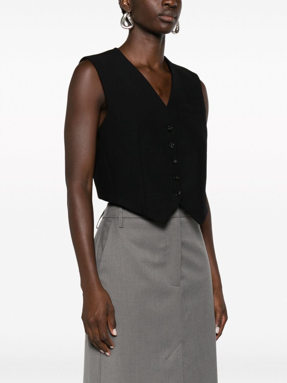 Stella McCartney STELLA MCCARTNEY- Wool Cropped Vest