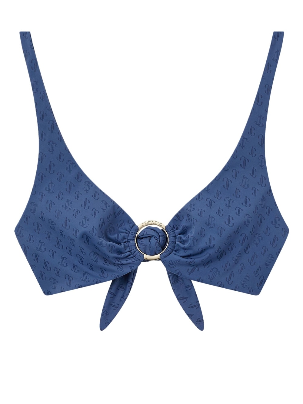 Jimmy Choo JIMMY CHOO- Logo All Over Triangle Bikini Top