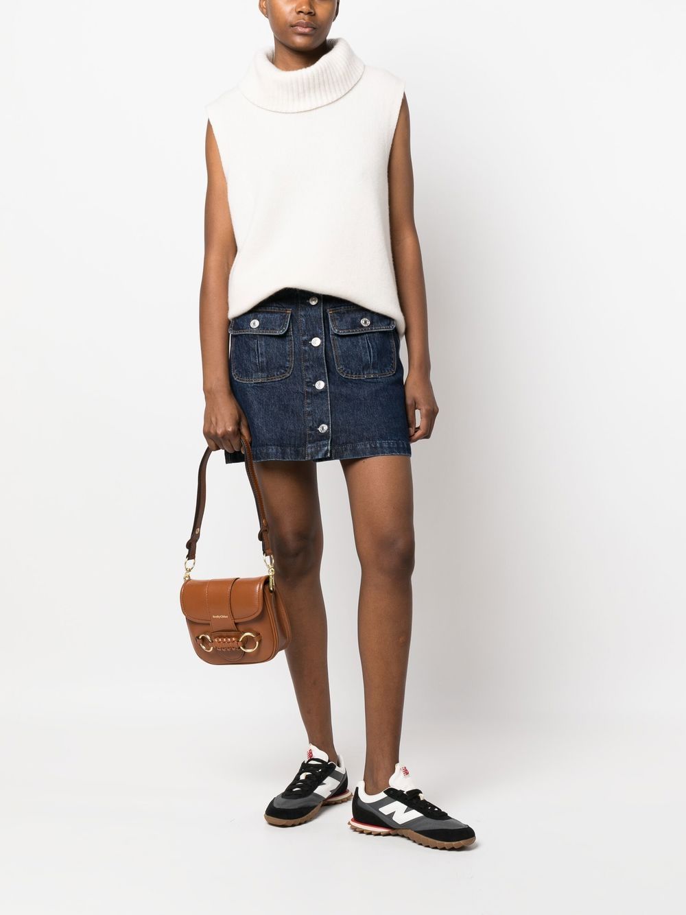 See By Chloé SEE BY CHLOÉ- Saddie Leather Shoulder Bag