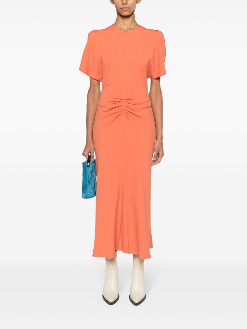 Victoria Beckham VICTORIA BECKHAM- Gathered Waist Midi Dress