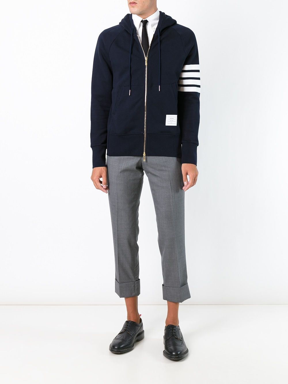 Thom Browne THOM BROWNE- 4bar Cotton Hoodie