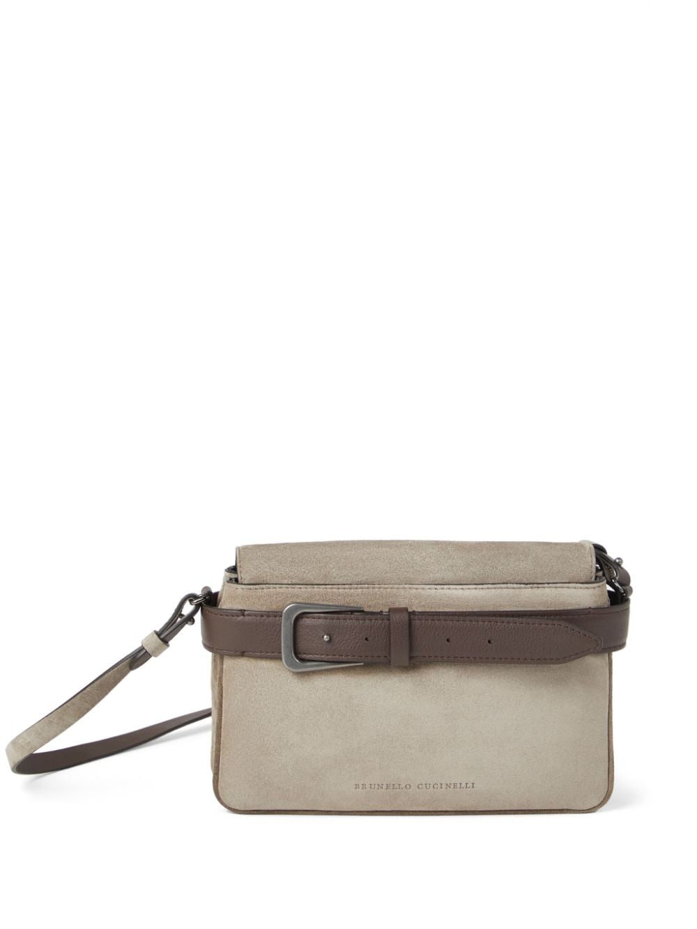 Brunello Cucinelli BRUNELLO CUCINELLI- Suede Shoulder Bag