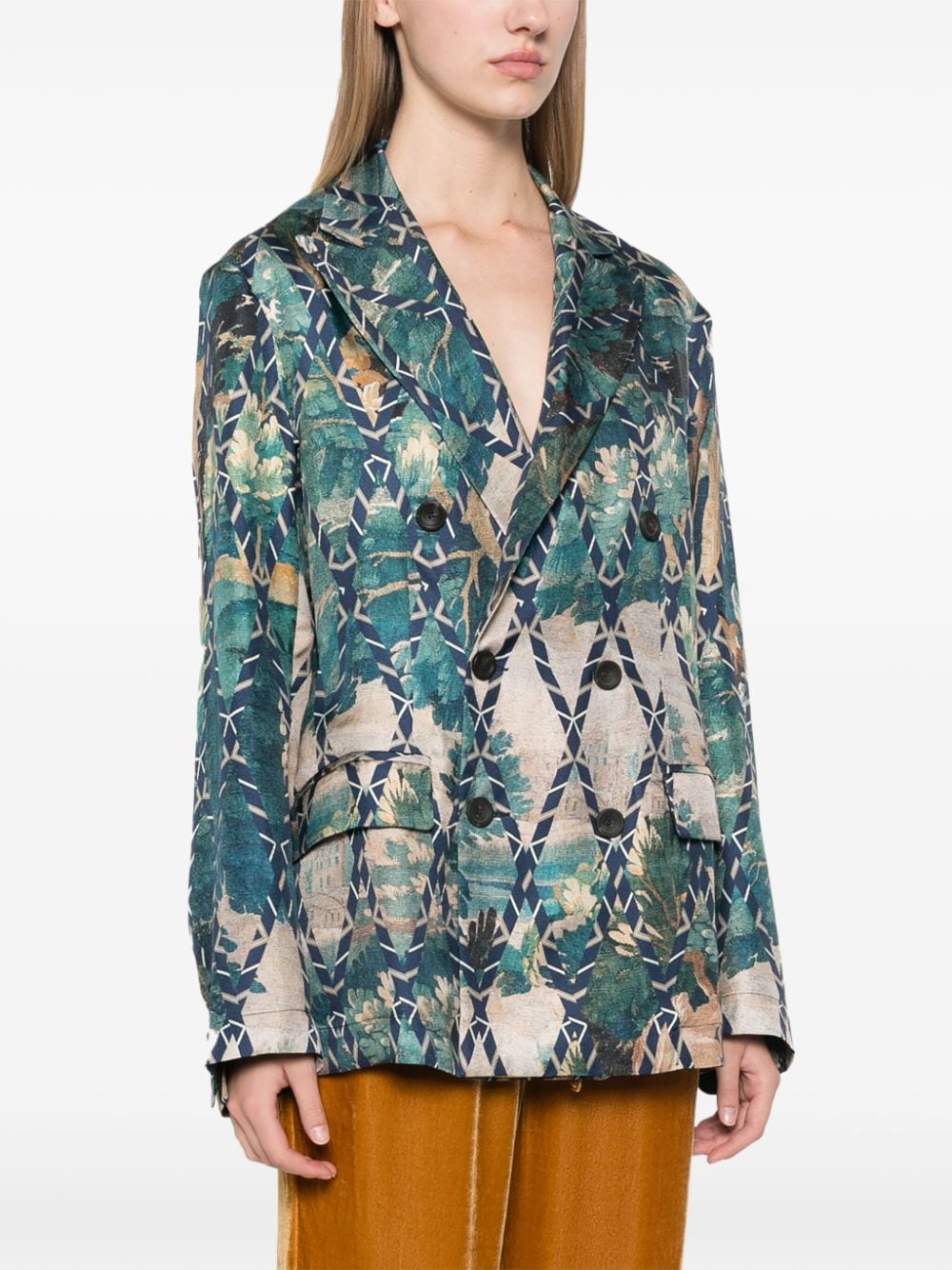 Pierre-Louis Mascia PIERRE-LOUIS MASCIA- Printed Silk Jacket