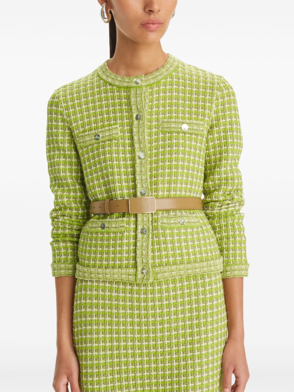 Tory Burch TORY BURCH- Jacquard Crewneck Jacket