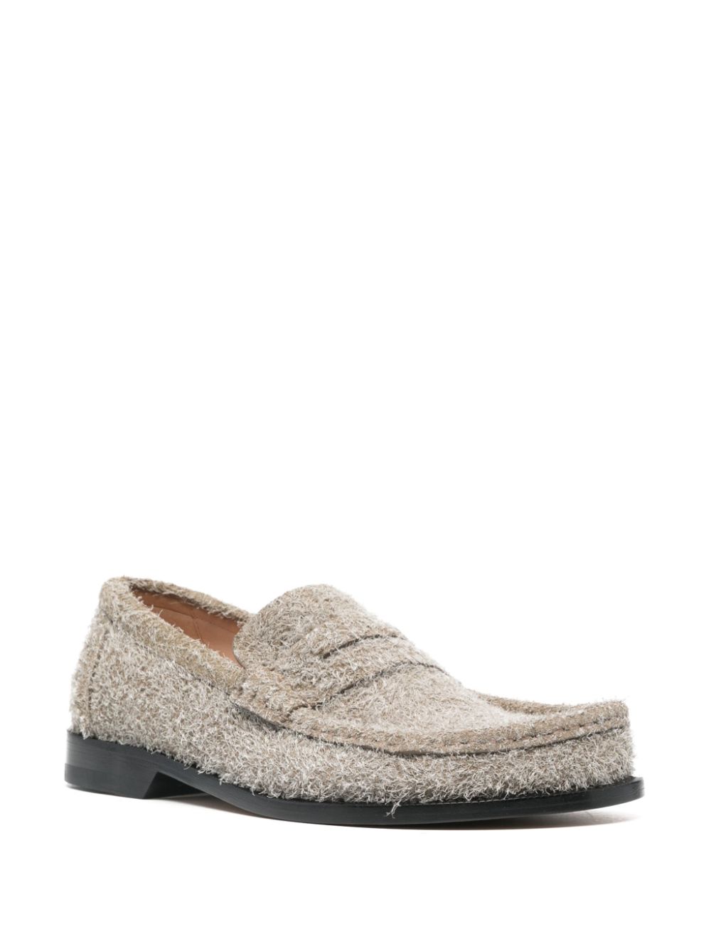 Loewe LOEWE- Campo Brushed Leather Loafers