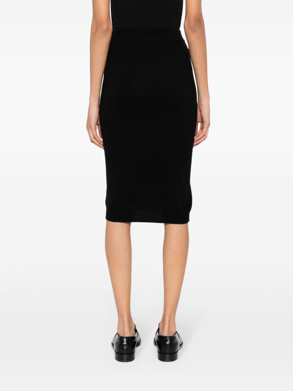 Vivienne Westwood VIVIENNE WESTWOOD- Logo Wool Midi Pencil Skirt