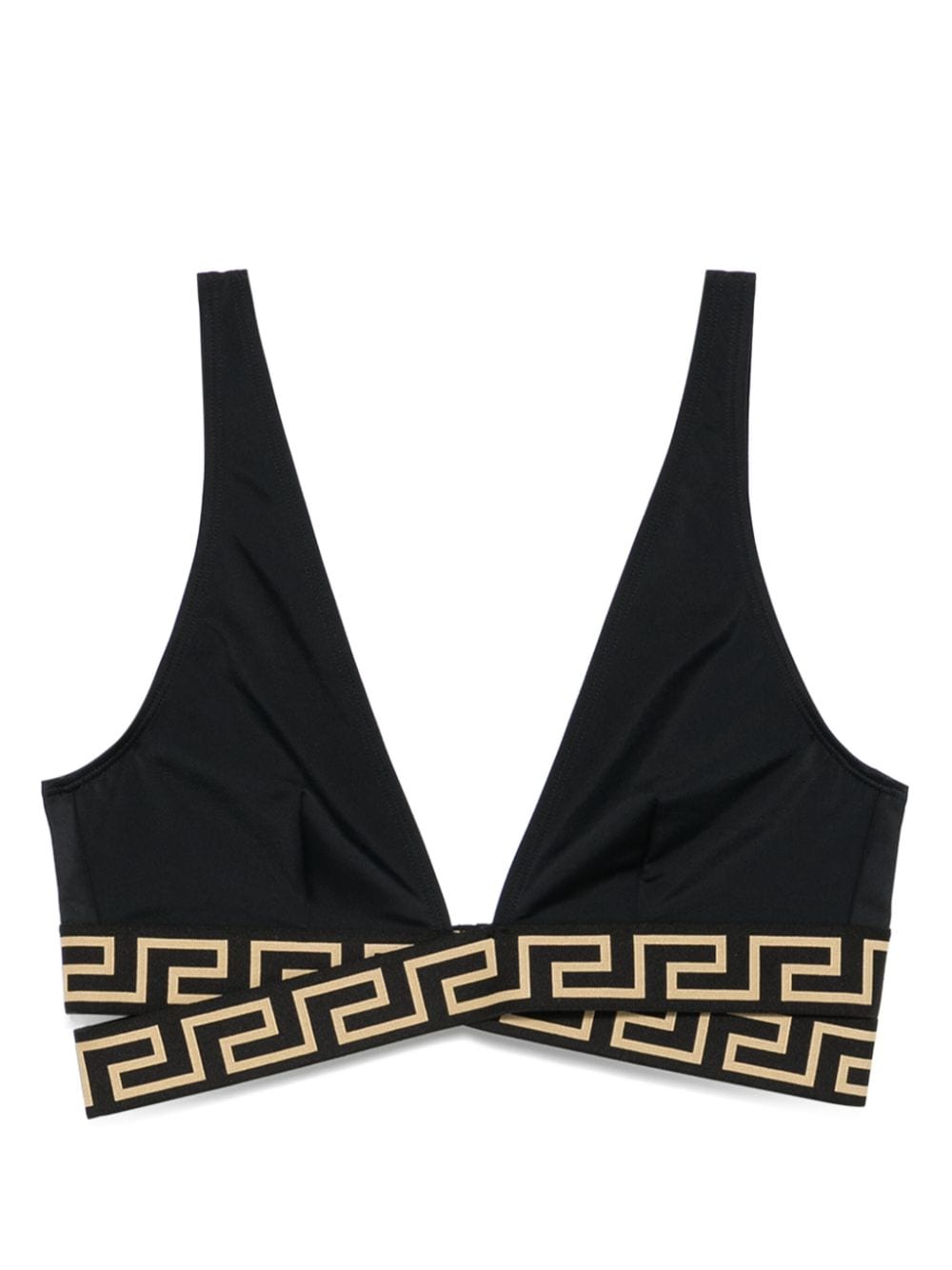 Versace VERSACE- Greca-print Bikini Top