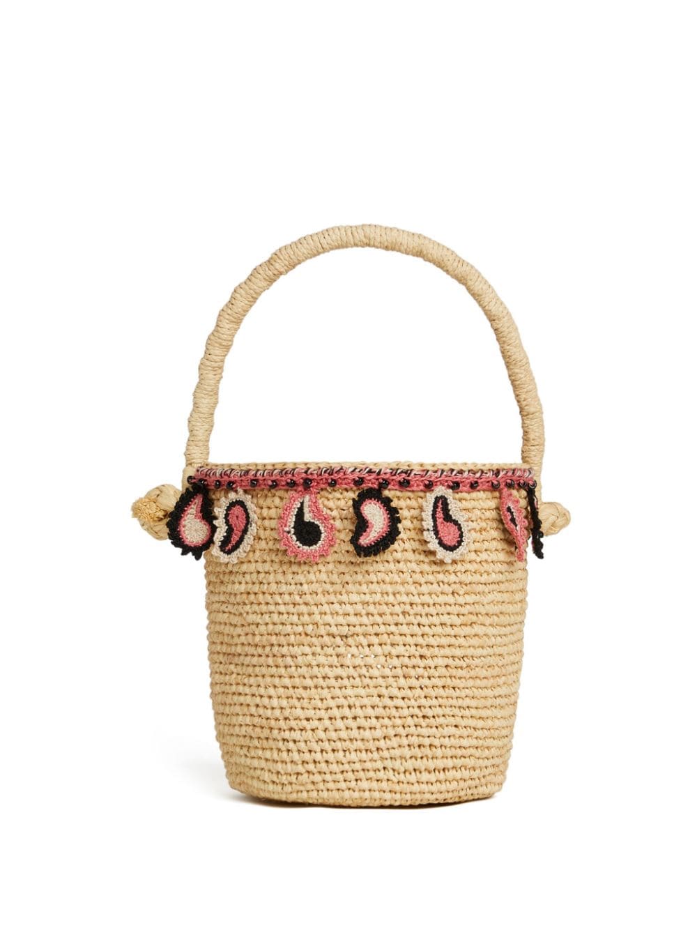 Alanui ALANUI- Paisley Raffia Bucket Bag