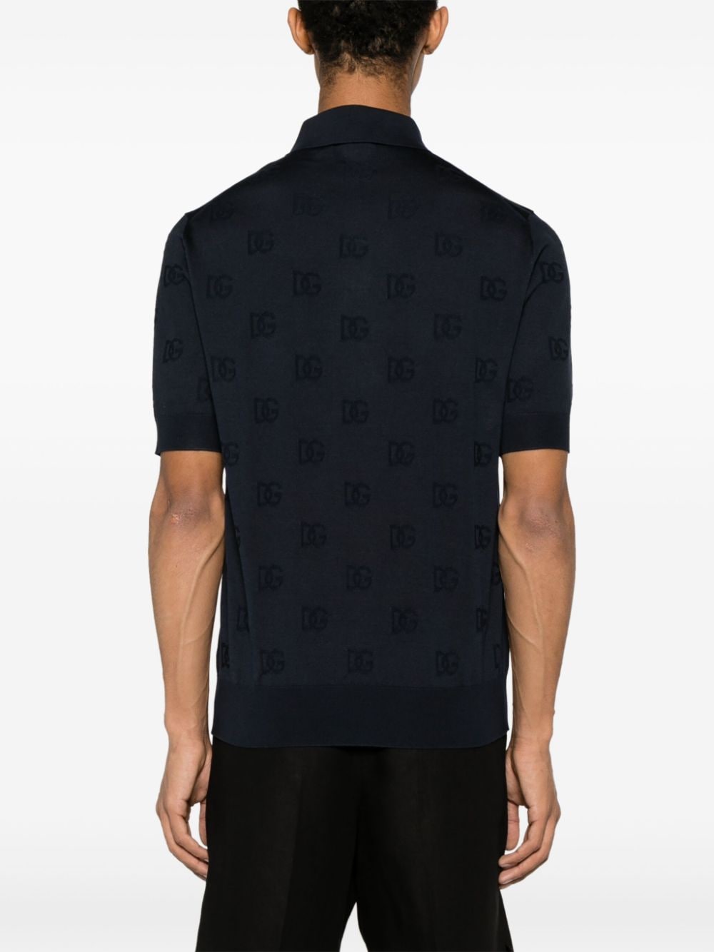 Dolce & Gabbana DOLCE & GABBANA- Dg Logo Silk Shirt