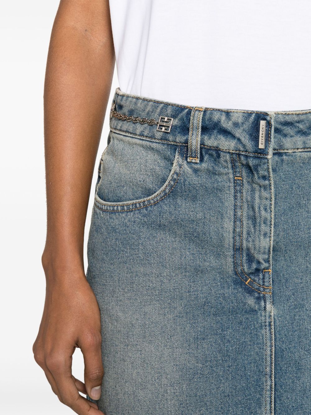 Givenchy GIVENCHY- Denim Mini Skirt