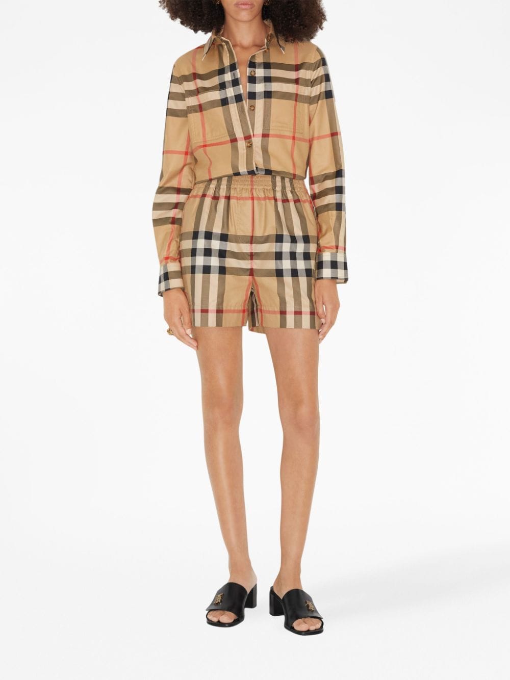 Burberry BURBERRY- Check Motif Cotton Shirt