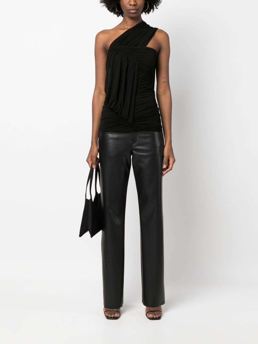 Rick Owens RICK OWENS- One-shoulder Draped Top