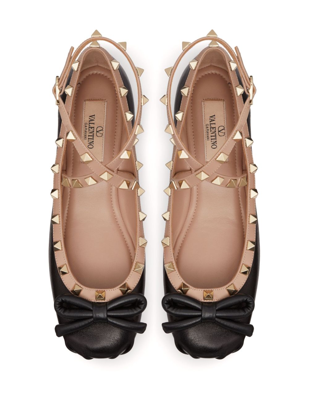 VALENTINO GARAVANI VALENTINO GARAVANI- Rockstud Leather Ballet Flats