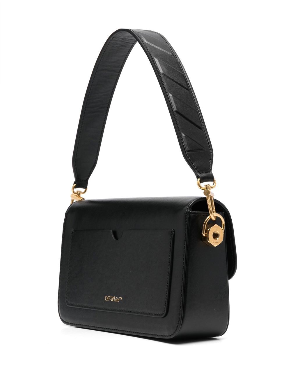 OFF-WHITE OFF-WHITE- Binder Leather Shoulder Bag