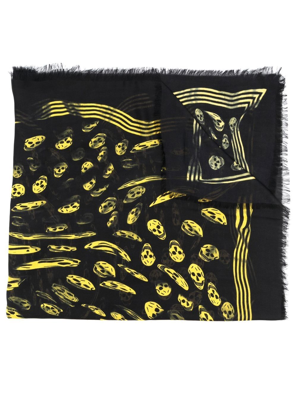 Alexander McQueen ALEXANDER MCQUEEN- Vortex Print Biker Scarf