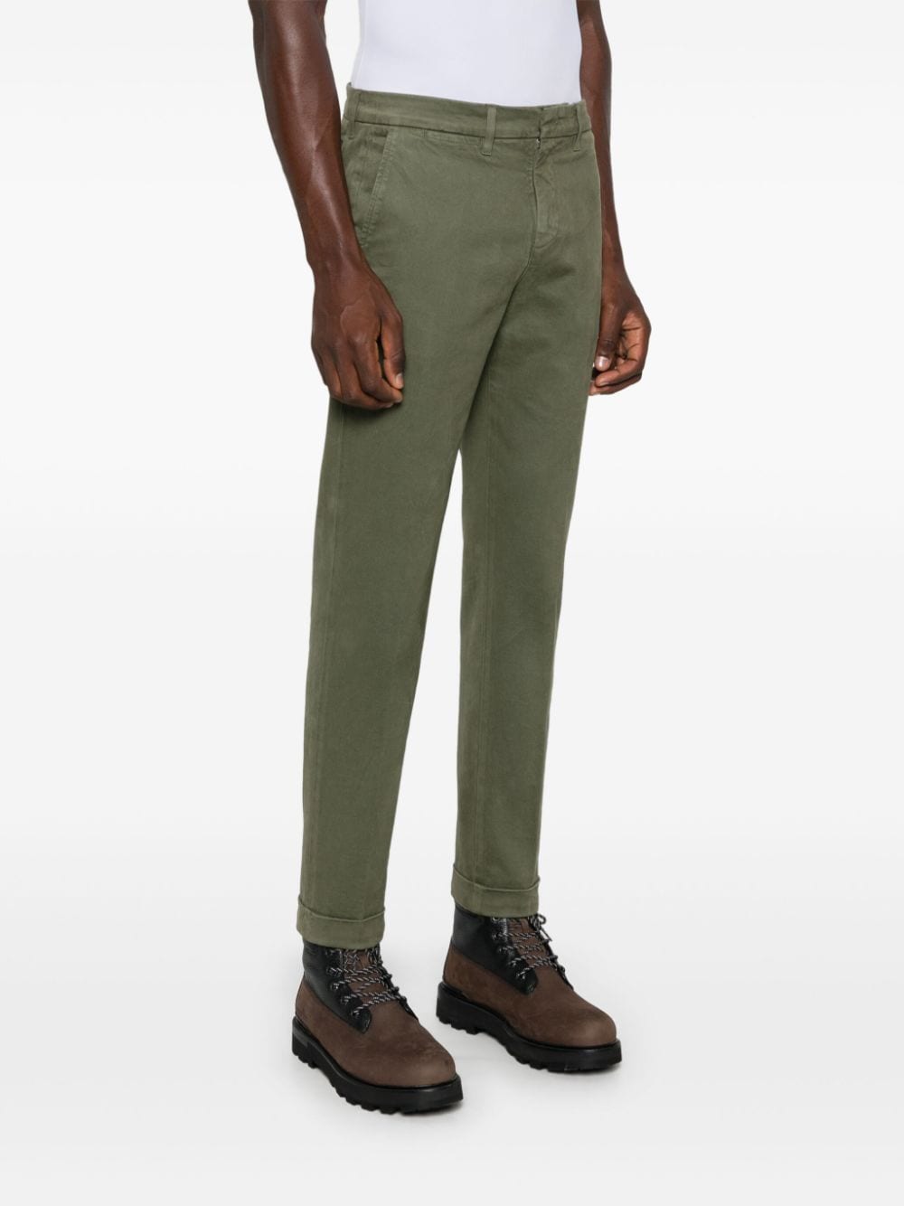 Fay FAY- Slim Fit Gabardine Trousers