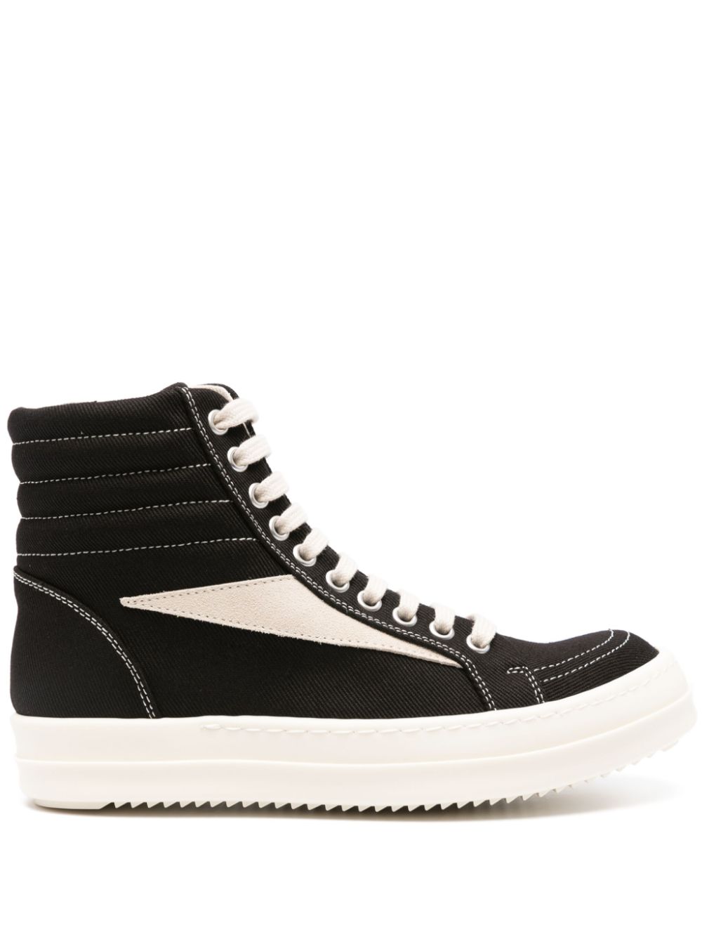 Rick Owens Drkshdw RICK OWENS DRKSHDW- Canvas High-top Sneakers