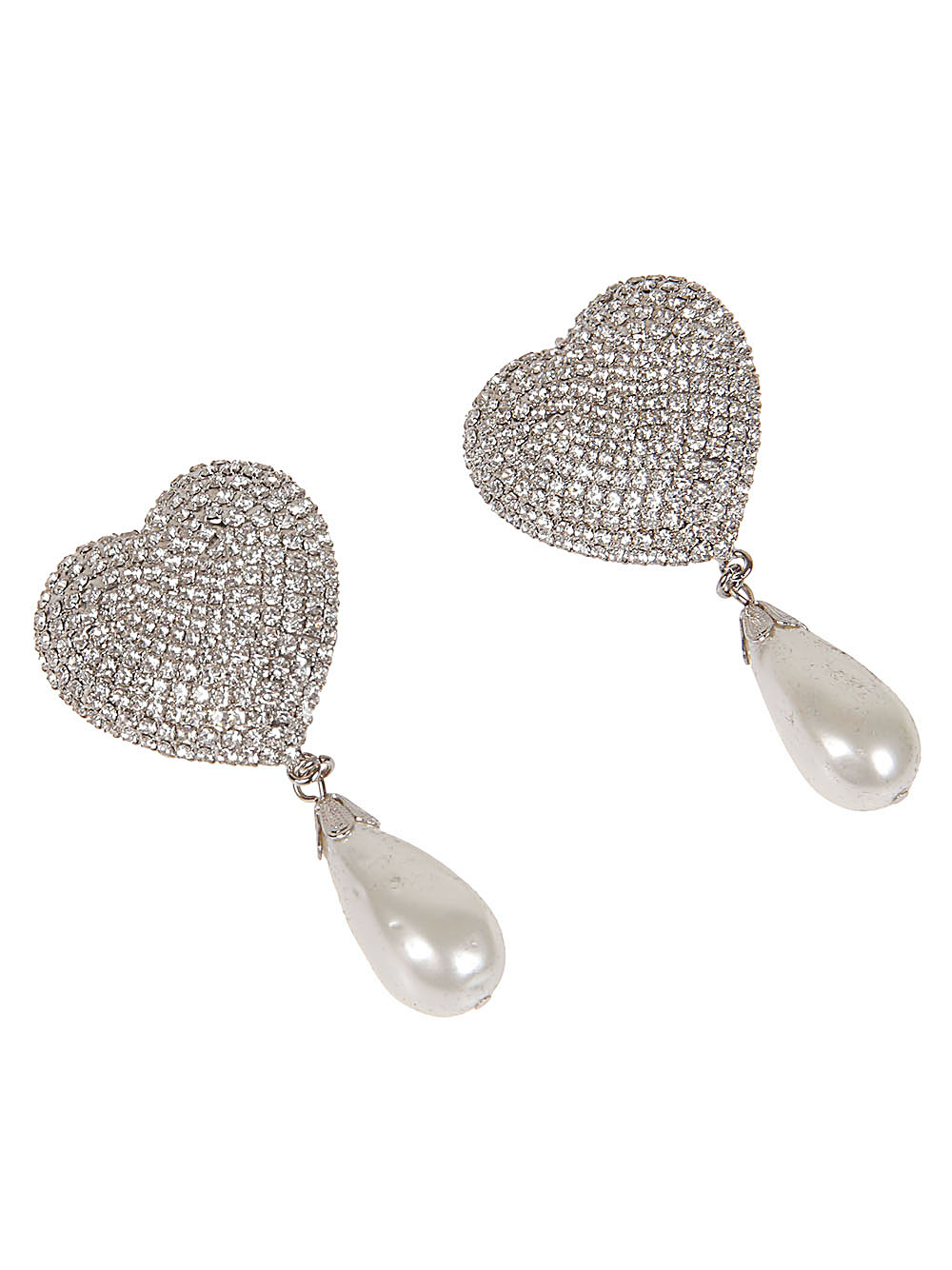 Alessandra Rich ALESSANDRA RICH- Heart-shaped Crystal Earrings