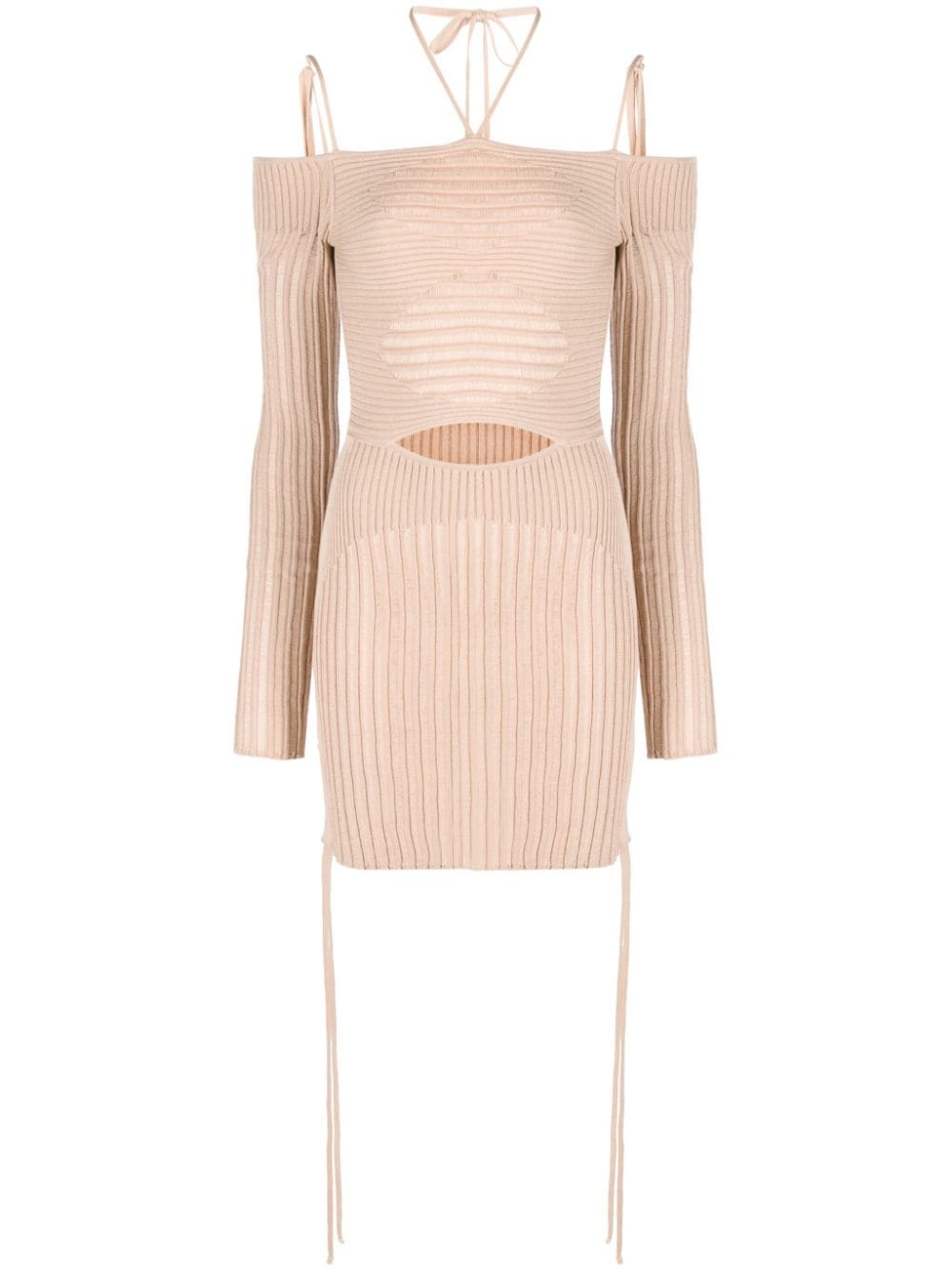  ANDREADAMO- Knit Ribbed Mini Dress